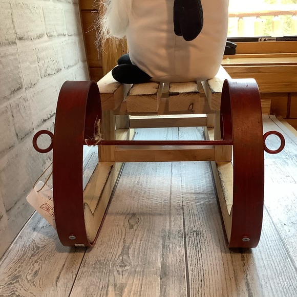 Distressed Wood & Metal Sleigh Decor Only - Picture 4 of 5